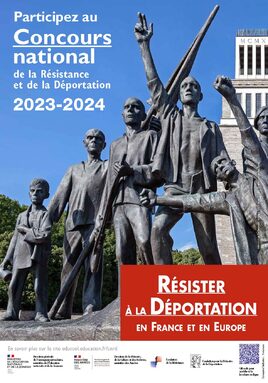 Affiche du CNRD 2023-2024 "Résister à la déportation en France et en Europe"